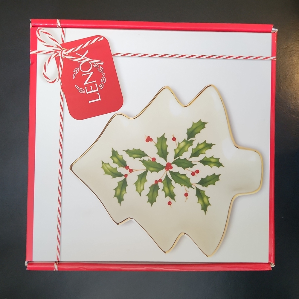 Lenox  Hosting the Holidays Tree Party Plate 5.75" New in Box